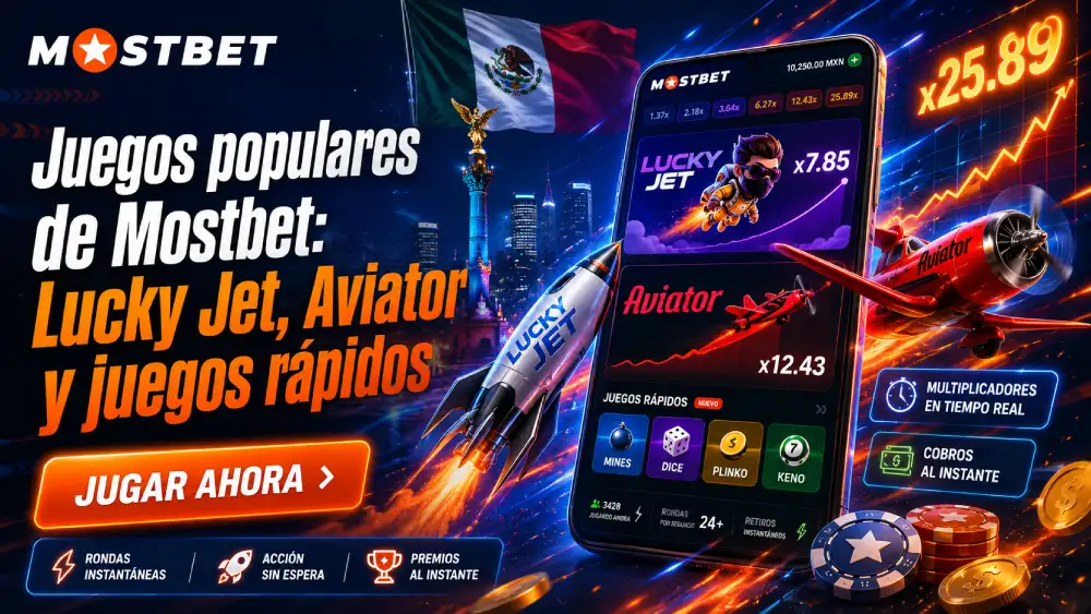 Juegos populares de Mostbet_ Lucky Jet, Aviator y juegos rápidos Mexico