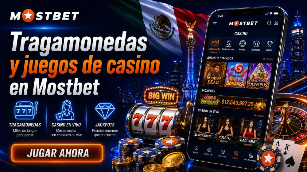 Tragamonedas y juegos de casino en Mostbet Mexico